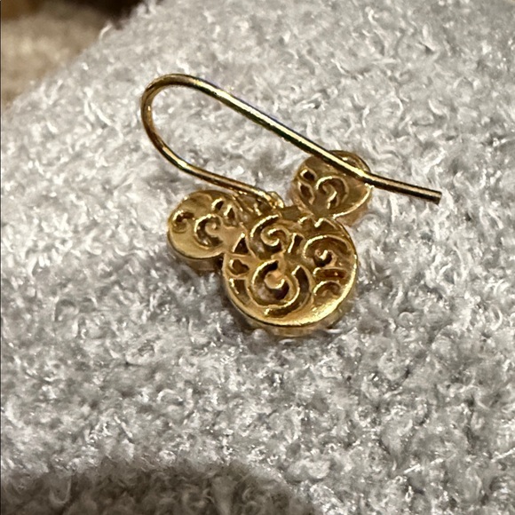 New Mickey Mouse earrings from Disneyland gold plated with April birthstones - Picture 6 of 6